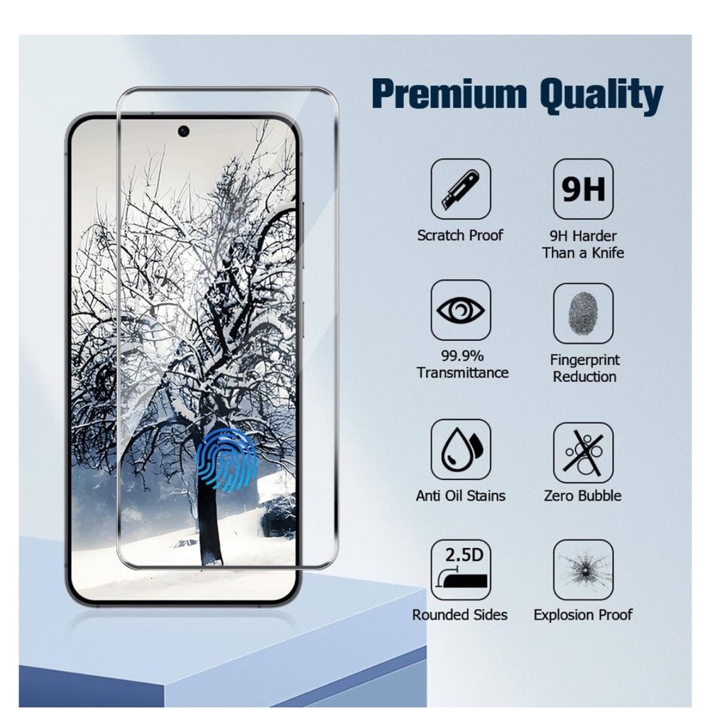 Amazon 3 + 2 Glass Screen Protector for Samsung S24 Plus - Picture 3 of 9